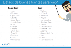 Tipografías para la web